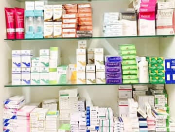 Pharmacy interior